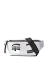 CHIARA FERRAGNI CHIARA FERRAGNI WOMEN'S SILVER POLYAMIDE BELT BAG,CFBB012SILVER UNI