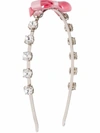 Miu Miu Crystal Embellished Headband In Pink