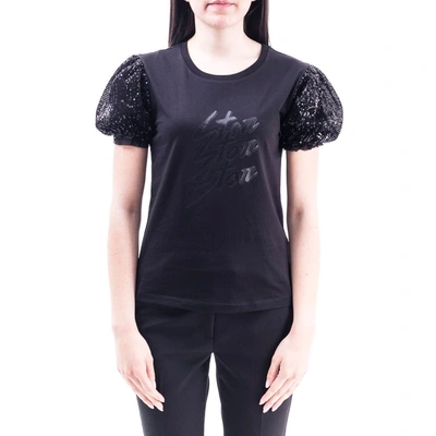 Liu •jo Liu Jo Women's Black Cotton T-shirt
