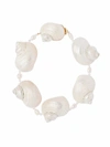 Prada Women's White Silver Necklace