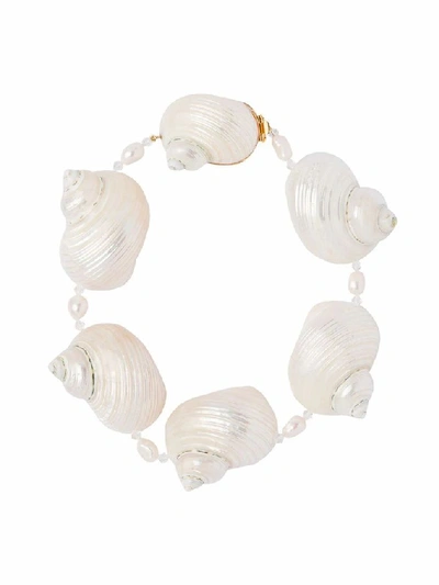 Prada Women's White Silver Necklace