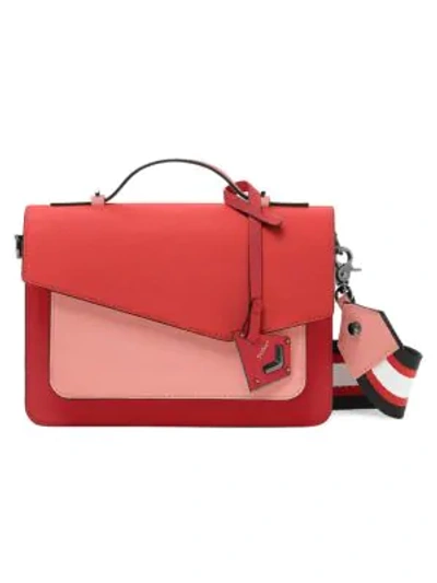 Botkier Cobble Hill Colorblock Leather Satchel In Pink