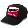 DSQUARED2 PATCH EMBROIDERED LOGO CAP BLACK