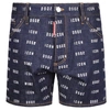 DSQUARED2 ICON LOGO DENIM SHORTS NAVY