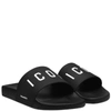 Dsquared2 Icon Pool Sliders In Black
