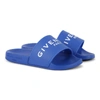 GIVENCHY BABY LOGO AQUA SLIDERS BLACK