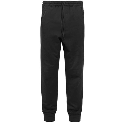 Y-3 Tapered Loopback Cotton-jersey Sweatpants In Black