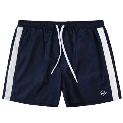 Replay Taped Swim Shorts Navy Colour: Navy In Blue