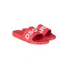Dsquared2 Textured Logo Print Slides In Red
