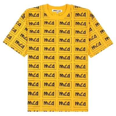 Mcq By Alexander Mcqueen All Over Logo T-shirt Yellow