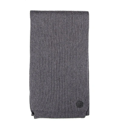 Dsquared2 Men's Scarves Solid Wool Knit Men's Long Scarf In Grey