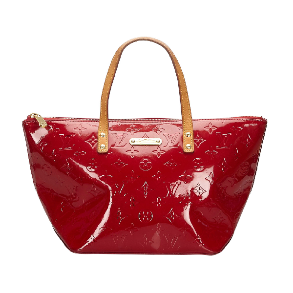 Pre-Owned Louis Vuitton Women's Leather Shoulder Bag Bellevue Pm In Red ...