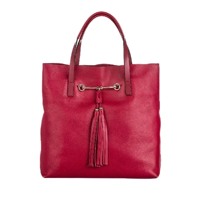 Pre-owned Gucci Women's Leather Shoulder Bag In Red