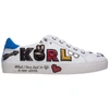 KARL LAGERFELD WOMEN'S SHOES LEATHER TRAINERS trainers KARL MULTI PATCH,KL60114 39