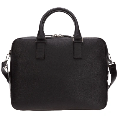 Dior Briefcase Attaché Case Laptop Pc Bag Leather In Black