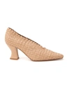 BOTTEGA VENETA BOTTEGA VENETA WOVEN ALMOND PUMPS