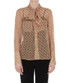 BURBERRY BURBERRY MONOGRAM PRINT BLOUSE