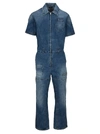 FENDI FENDI SHORT SLEEVE DENIM JUMPSUIT