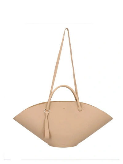 Jil Sander Sombrero Medium Tote In Beige