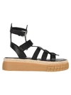 PRADA PRADA THICK SOLE GLADIATOR SANDALS