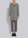 THOM BROWNE MEDIUM GREY HEAVY WEIGHT CASHMERE CLASSIC CHESTERFIELD OVERCOAT,MOC005A0247414995150