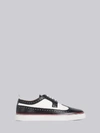 THOM BROWNE THOM BROWNE BLACK AND WHITE PEBBLED LONGWING BROGUE RUBBER CUPSOLE TRAINER,MFD170A0019814271085
