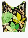 FENDI FENDI FLORAL PRINT CROP TOP,FAF138AD0614835374