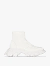 ANGEL CHEN ANGEL CHEN WHITE CAMOUFLAGE CHUNKY LEATHER ANKLE BOOTS,S2015062WT14989829