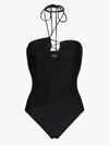 TOM FORD LACE-UP HALTERNECK BODYSUIT,SWJ012FAX62715201429