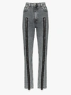 HELMUT LANG HIGH WAIST ZIP DETAIL SKINNY JEANS,K01DW20114689423