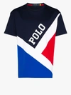 POLO RALPH LAUREN COLOUR BLOCK LOGO COTTON T-SHIRT,71079494100114810835