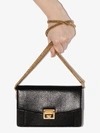 GIVENCHY BLACK GT GV3 LEATHER SHOULDER BAG,BBU00KB03314661011