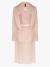 MONCLER PERLE SHEER BELTED TRENCH COAT,F10931C71900C047014774338