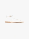 Ancient Greek Sandals Estia Leather Sandals In White