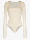 TOTÊME VIVEIRO SCOOP NECK BODYSUIT,20241177414528085