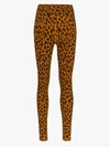 Varley Century Cheetah-print Leggings In Yellow