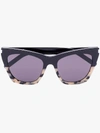 Saint Laurent Black Kate 214 Oversized Sunglasses