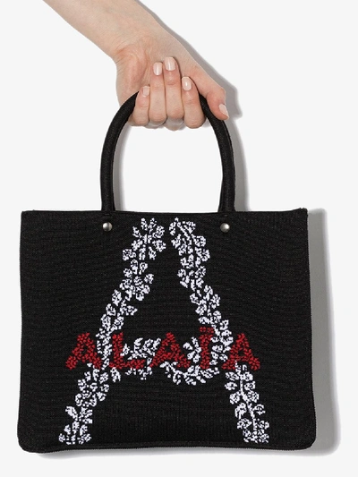 Alaïa Womens Black Alaia Maille Fleur Bag