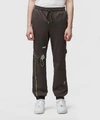 Ader Error Drawstring-detail Logo Track Pants In Charcoal