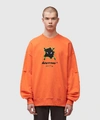 Ader Error Semioversized Pixel Invader Sweatshirt In Orange