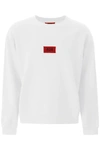 424 Sweatshirt Logo White In White