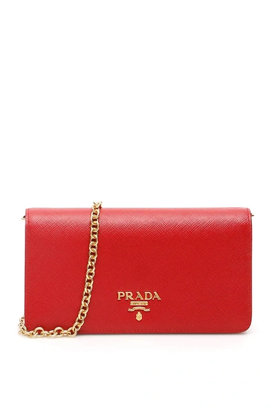 Prada Minibag With Chain In Red