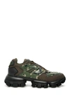 Prada Camouflage-print Low-top Sneakers In Khaki/green/black
