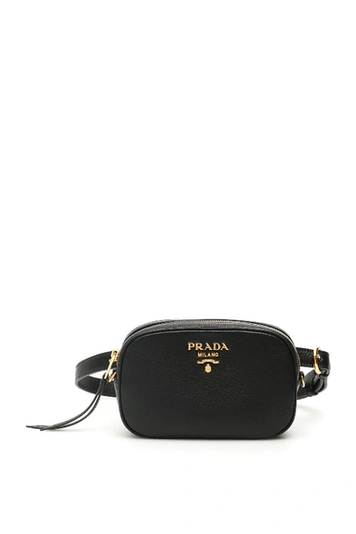 Prada Mini Bag/belt Bag In Black