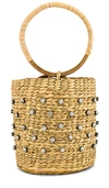 LOVERS & FRIENDS ATHENA STRAW BAG,LOVF-WY56