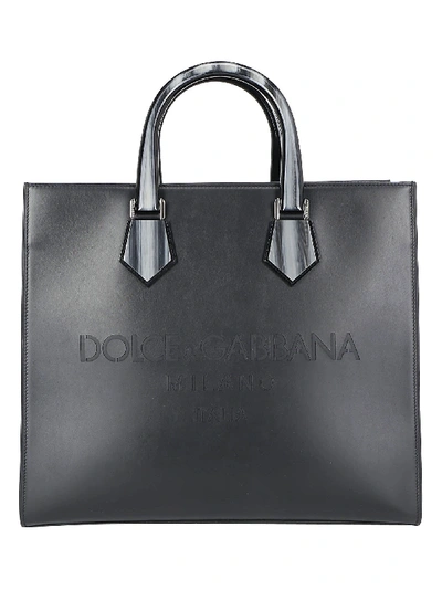 Dolce & Gabbana Tote Bag In Nero/nero