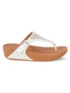 FITFLOP LATTICE TOE THONGS,0400011898424