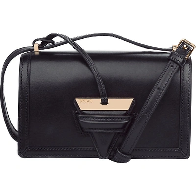 Loewe Barcelona Small Python And Leather Shoulder Bag In Natural/black