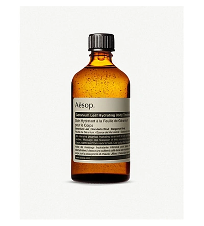 Aesop 3.4 Oz. Geranium Leaf Hydrating Body Treatment In Colorless