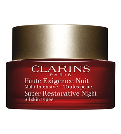 Clarins Super Restorative Night Age Spot Correcting Replenishing Cream In Na